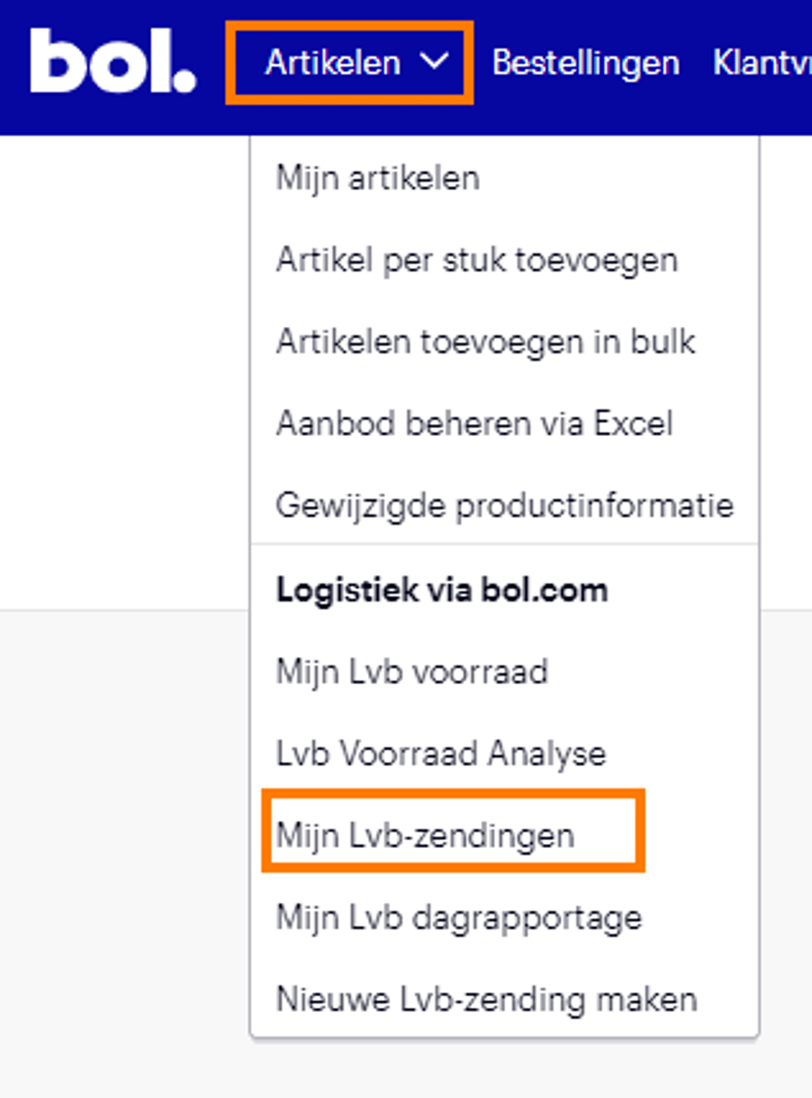 Voormelding aanpassen.
