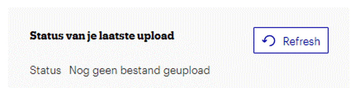 Screnshot of upload status