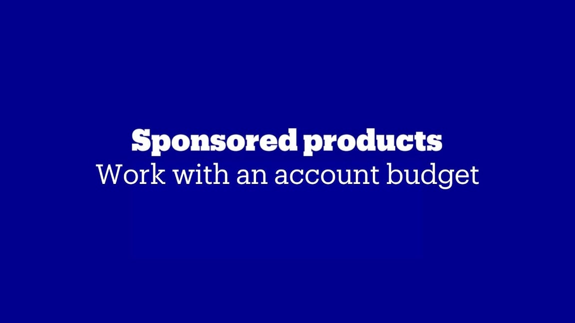 Create account budget