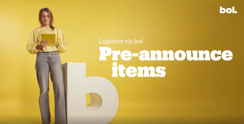 Pre-announcing items | bol