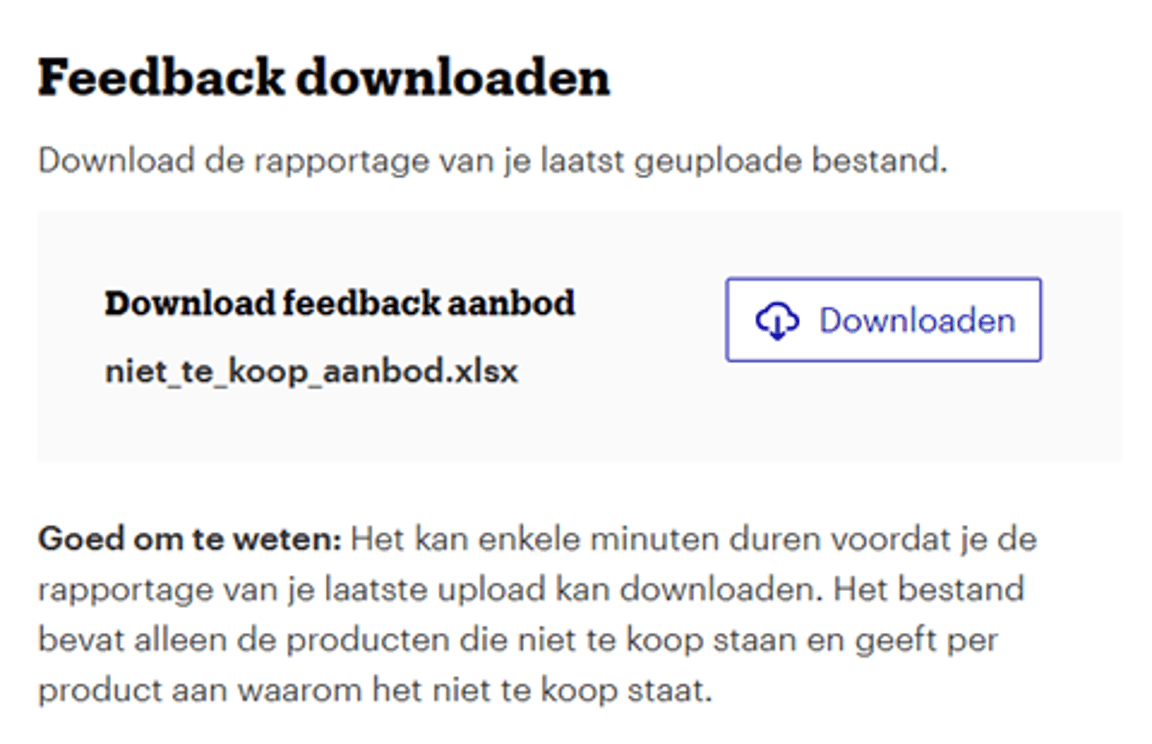 Download feedback