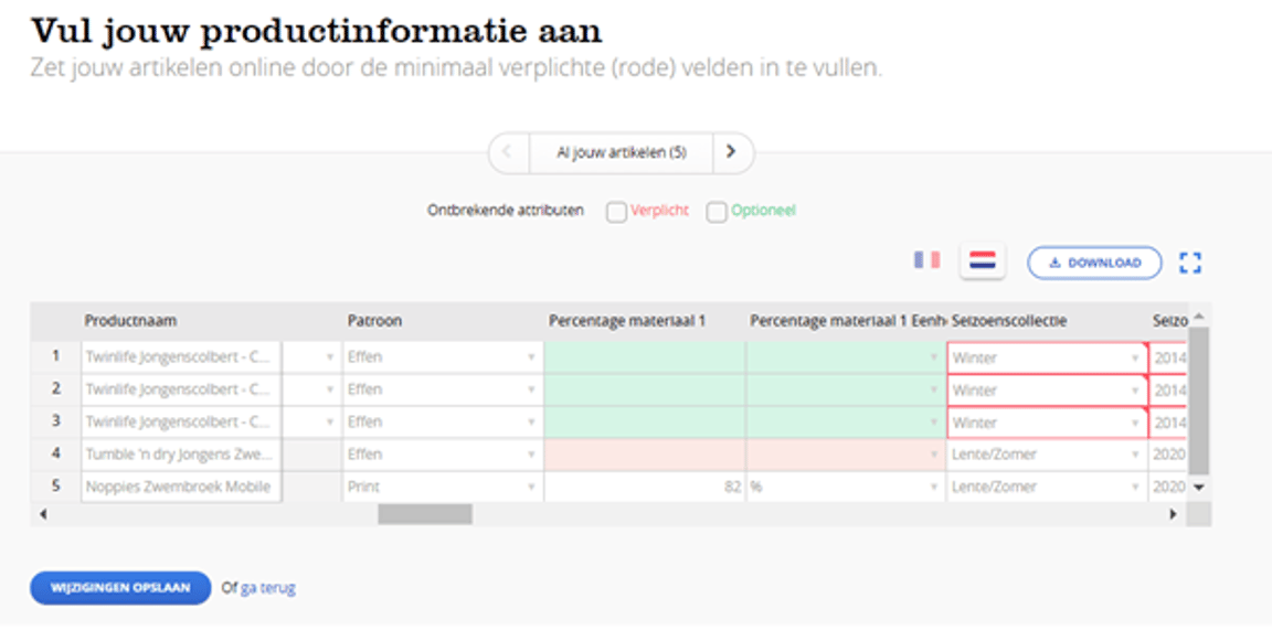 Kies 'Op basis van selectie'