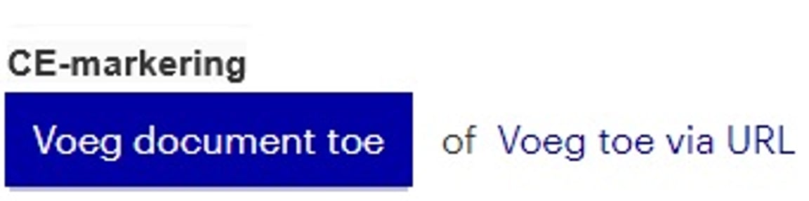 CE marekering toevoegen