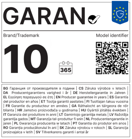 Example of commercial warranty