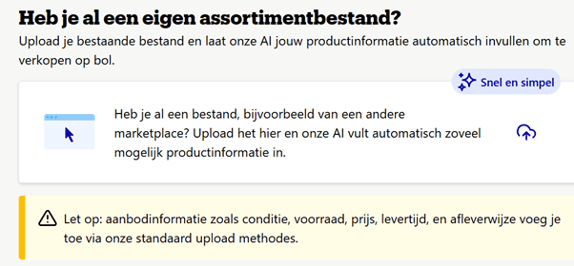 Automatisch koppelen van producten