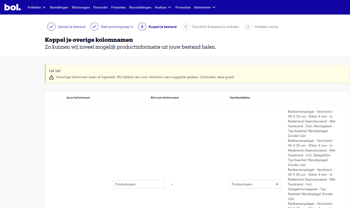 Overige informatie koppelen