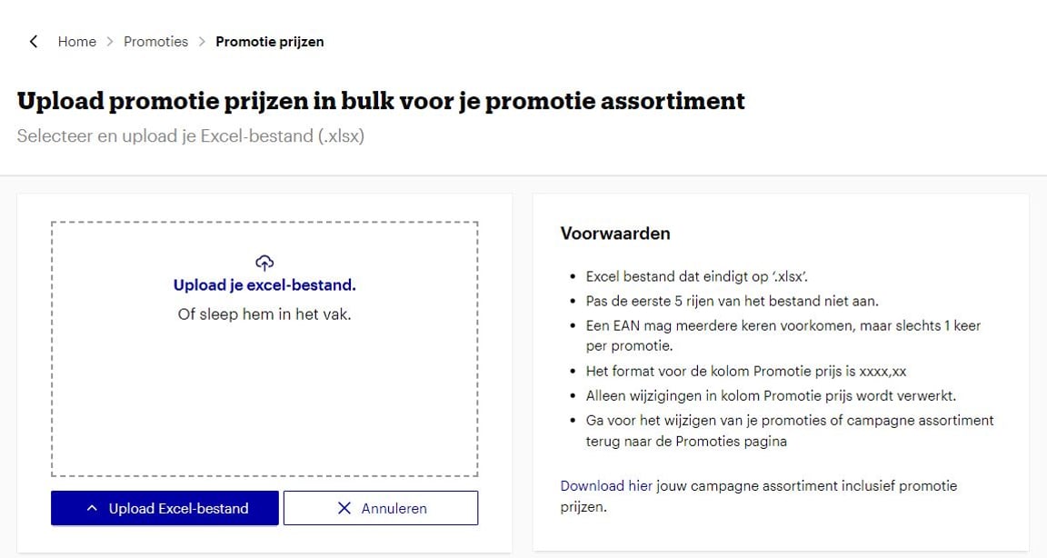 Prix promotionnels en masse