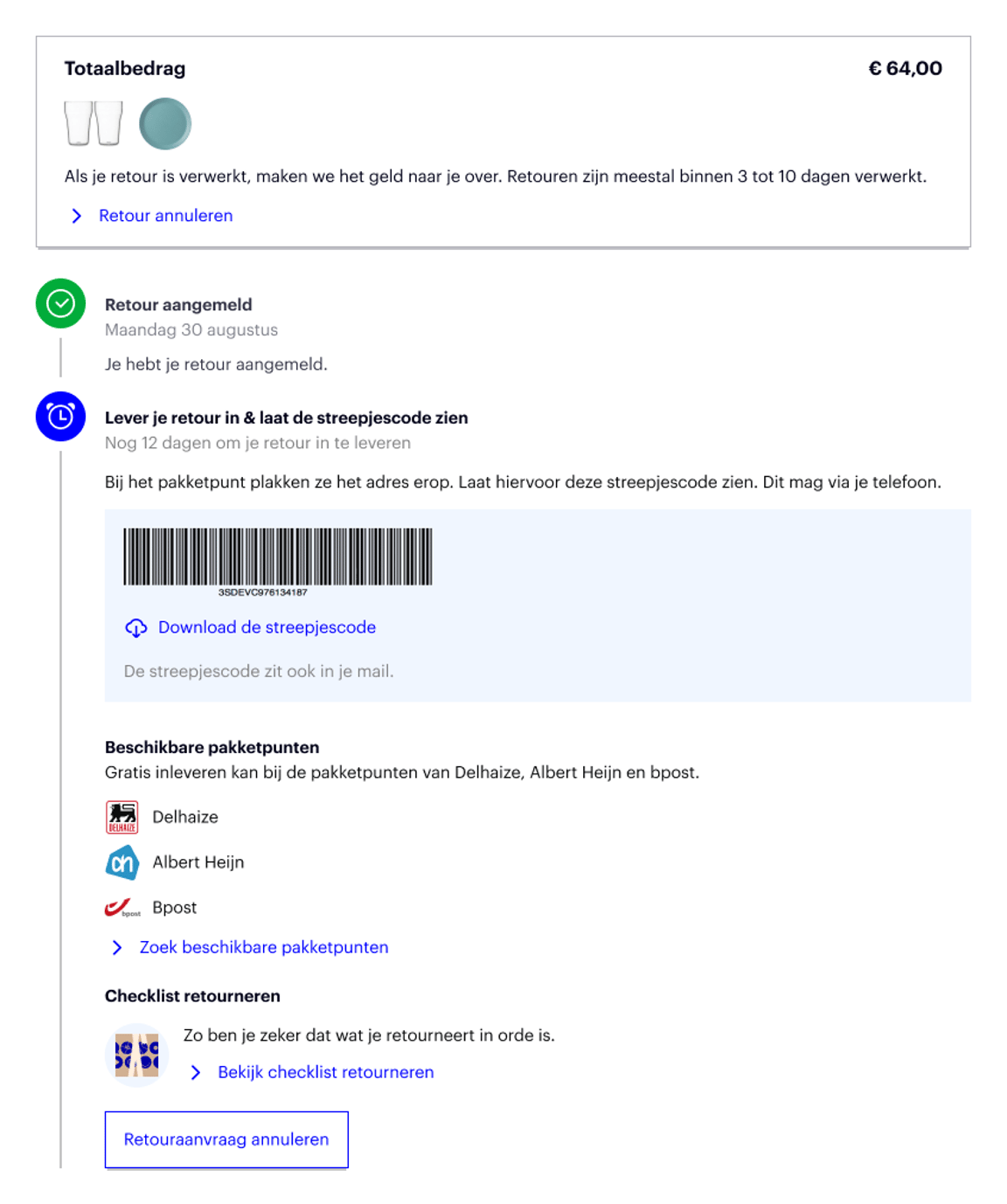 Rücksendeetikett herunterladen