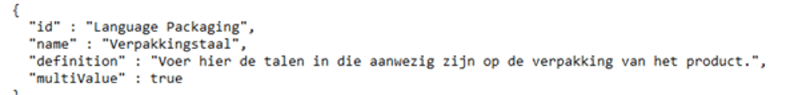 API taalkenmerken
