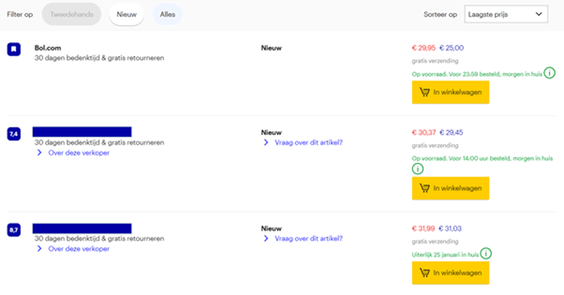 Example of partner ratings.
