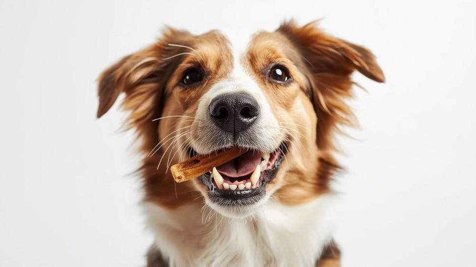 hond kauwt op hondensnack.jpg hond kauwt op hondensnack.jpg