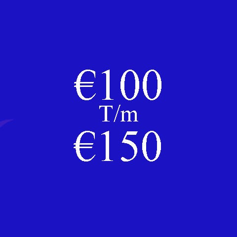 100 € à 150 €