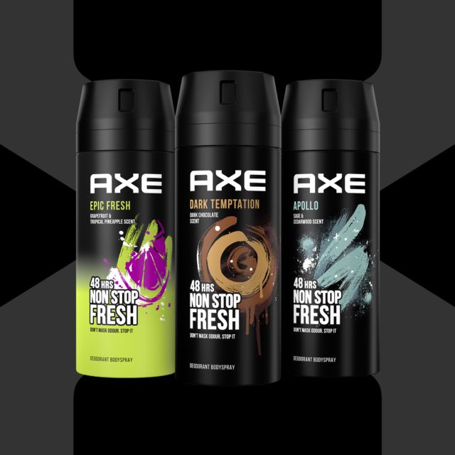 Axe deodorant bodyspray theme card