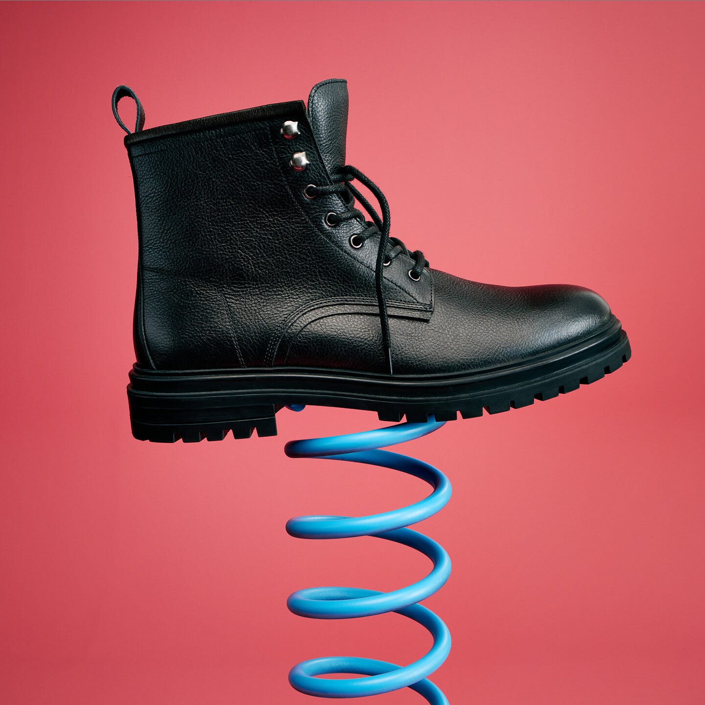 Leren zwarte laarsjes