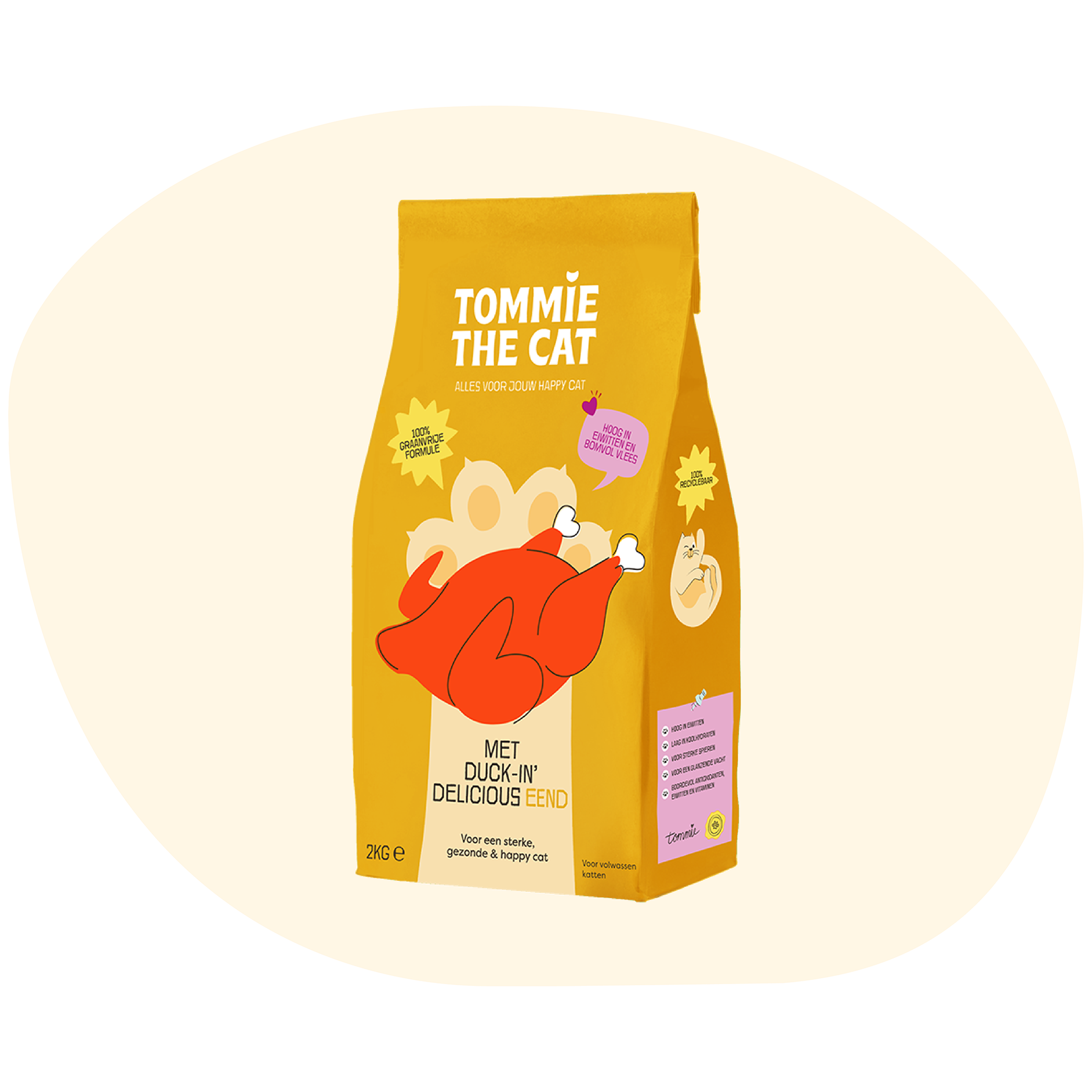 Smullen zonder compromissen! 😺 Onze kattenbrokken zijn 100% graanvrij en boordevol verse vis