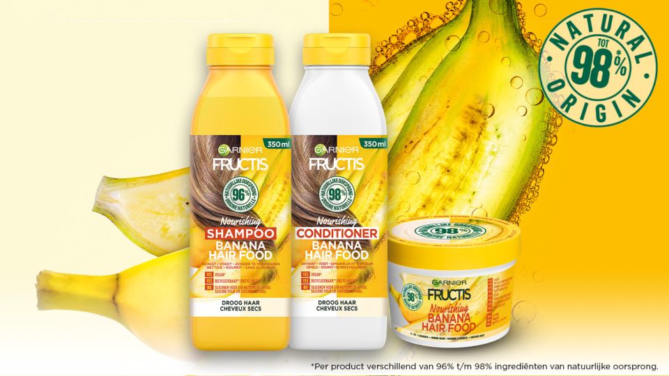 Fructis banana hair food shampoo conditioner en masker