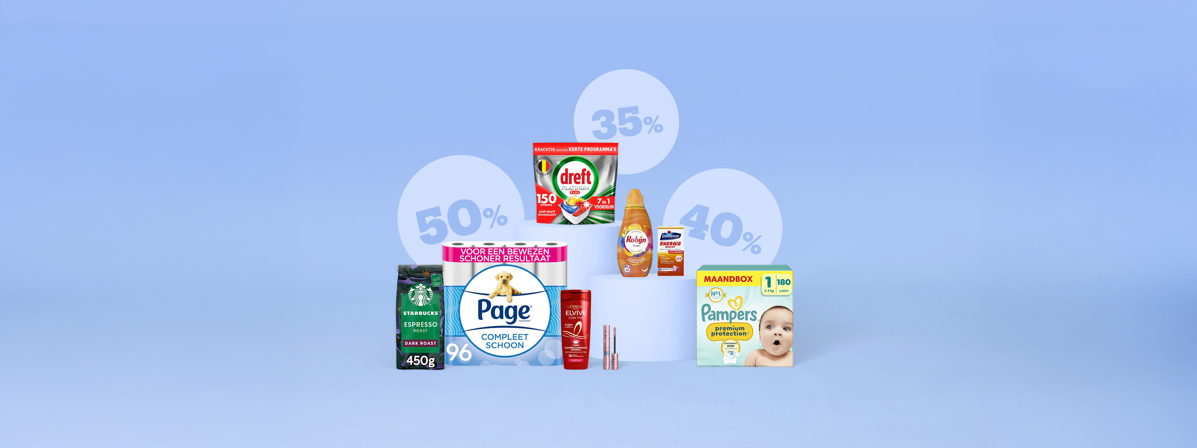 Aanvuldeals: koffiebonen, wc-papier, verzorgingsproducten, wasmiddel en luiers